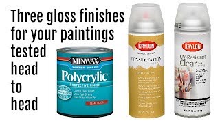 Best Glossy Spray Finishes for Acrylic Pour Paintings Test amp Review [upl. by Eelek817]