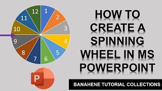 How To Create a Spin Wheel in Ms PowerPoint I Microsoft PowerPoint Tutorials [upl. by Gloria932]