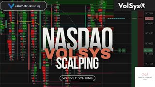 Volumetrica trading scalping nasdaq con piattaforma Volsys e Apex Litalia della volumetrica [upl. by Shirk]