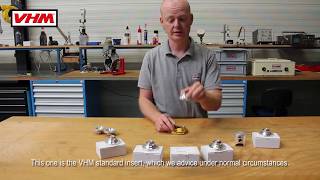 VHM explanation of the various available exchangeable inserts combustion chambers [upl. by Bickart711]