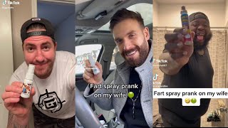 Fart Spray Prank On Wife Tiktok Compilation [upl. by Corbin790]