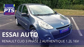 TEST  CLIO 3 PHASE 2 AUTHENTIQUE 12L 16V 75CV 2011 [upl. by Schouten974]