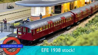 EFE’s NEW 1938 stock tube train for OO gauge Review video  London Underground [upl. by Nylrahc]