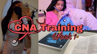 FIRST WEEK OF CNA CLASS  WHATS IN MY BAG  TEXTBOOK  STUDYING  QUIZ [upl. by Takeo417]