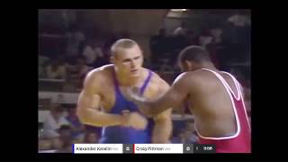 Legends Remastered 1989 World Championships Alexander Karelin RUS vs Craig Pittman USA [upl. by Almire]