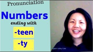 English Pronunciation Numbers with TEEN amp TY endings I 有 TEEN amp TY 英文数字怎麼說 [upl. by Harte]