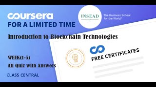 Introduction to Blockchain Technologies week 15 All Quiz with Answers [upl. by Alida506]