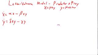 LotkaVolterra Model  Predator Prey Equations [upl. by Jerald]