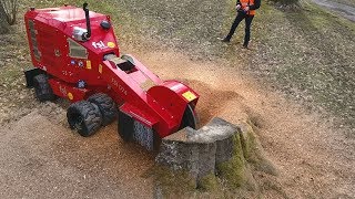 Funkgesteuerte Stubbenfräse mit 74 PS Dieselmotor jetzt als Stage V Maschine [upl. by Farika763]