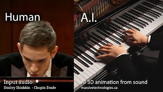 AI Creates 3D Piano Animation from Sound Concert Creator AI [upl. by Ocsic]