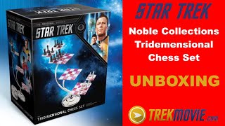 Unboxing Noble Collections Star Trek Tridimensional Chess Set [upl. by Nauqed]