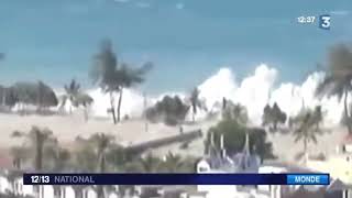 Tsunami smashes into Patong Beach Phuket Thailand [upl. by Curr]