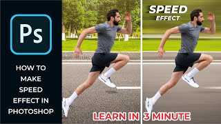 HOW TO MAKE SPEED EFFECT IN PHOTOSHOP PHOTOSHOP TUTORIAL [upl. by Nancee]