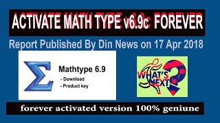 How to activate Mathtype full version [upl. by Dilan843]