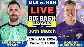 Live Melbourne Stars vs Hobart Hurricanes  MLS vs HBH Live 38th Match T20 Big Bash League 202324 [upl. by Odlonyer36]