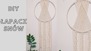 🌙DIY MAKRAMA ŁAPACZ SNÓW 🌙 macrame dream catcher [upl. by Nosneb960]