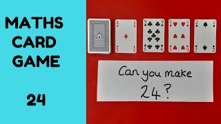 Maths card game  24 [upl. by Roeser]