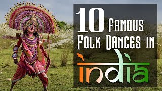 Most famous 10 folk dances in India  Folk dances of India UPSC SSC Bank Exams [upl. by Truelove]