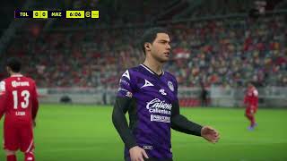 🔥 Gameplay TOLUCA VS MAZATLÁN Liga MX  eFootball 2024 🎮 [upl. by Gorrian]