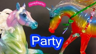 Breyer Horses Weather Girl Rainbow Meets Breyerfest SR Giverny  Holiday Party Video Honeyheartsc [upl. by Goebel]