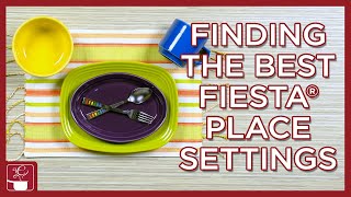 Finding The Best Fiesta Place Settings  Fiestaware Color Combinations amp New Rectangle Plates [upl. by Kimbra]