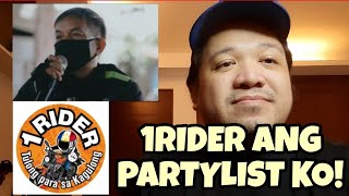 Col Bosita confirms he is running under 1Rider Partylist [upl. by Yanehs]