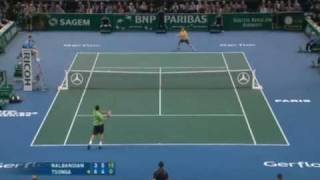 Paris Masters Tennis 2008 Final Highlights  JoWilfried Tsonga v David Nalbandian [upl. by Emilia]