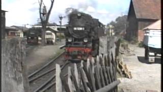 Szenen von der Harzquerbahn Teil 2  Viel Betrieb in Wernigerode 1991 [upl. by Avad]