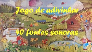 Jogo de adivinhar a origem de 40 sons naturais e humanizados [upl. by Alyel]