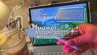 UNBOXING  Huawei matepad 115 Accessories  Goojodoq  pencil sleeve  pastel keyboard  shopee [upl. by Lothar]