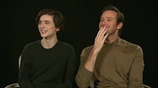 Armie Hammer amp Timothée Chalamet cute moments Part 1 [upl. by Karee]