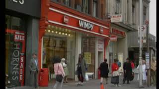 Wimpy Restaurant  1980s Oxford Street  London  Fast Food  Thames TV  1980s [upl. by Law]