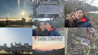 Our first glamping together👥🏠 Day 1 buttermere lowthercastle lakedistrict [upl. by Attenol]