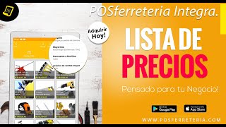 Módulo Lista de Precios  App para Ferreterias [upl. by Clementas31]