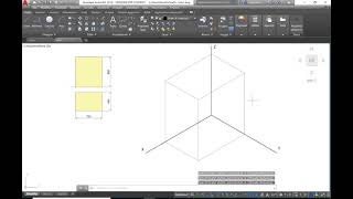 Procedimento AutoCAD  Assonometria isometrica di un parallelepipedo [upl. by Aruasor]