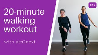 20minute Indoor Walking Workout for Seniors Beginner Exercisers [upl. by Nnaacissej978]