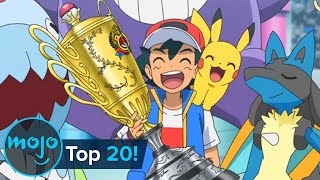 Top 20 Biggest Victories of Ash Ketchum Pokémon [upl. by Enahs]