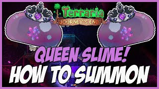 Terraria 14 Queen Slime Summon Tutorial SIMPLE GUIDE [upl. by Elnore]