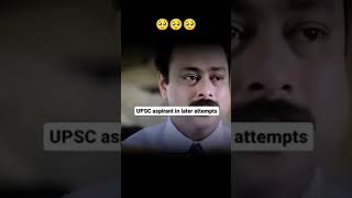 Upsc aspirant first attempt vs later attempts sad upscupscaspirants motivation alone struggle [upl. by Aneele767]