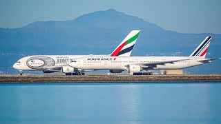 2HRs of Plane Spotting amp Aircraft Identification at San Francisco Airport SFOKSFO [upl. by Kir]