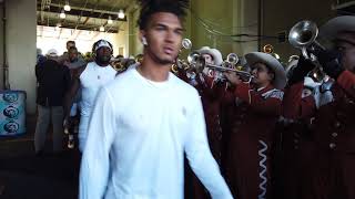 Longhorn Band  Entrance into the Cotton Bowl TexasOU 2019 [upl. by Ric]