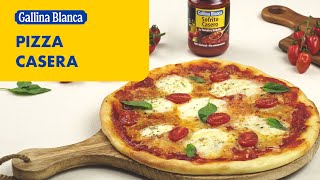 Pizza casera Te enseñamos a preparar la masa ¡Una receta fácil y rápida🍕  Recetas Gallina Blanca [upl. by Thier]