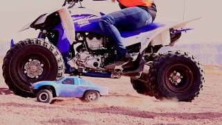 WHO WILL Win Custom ATV vs RC CAR Going 75 MPH [upl. by Necila]