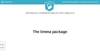 R Tutorial The limma package [upl. by Ayatal994]