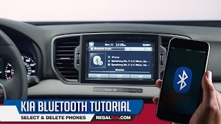 Kia Bluetooth Tutorial  How To Select And Delete Phones [upl. by Tova]