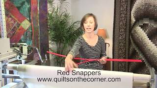 Innova Quilting Tutorial Loading a Longarm with Red Snappers [upl. by Sammons]