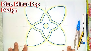 Plus Minus Pop Design Tutorial  Drawing By Ar Pop Design ARpopDesign [upl. by Walcoff]