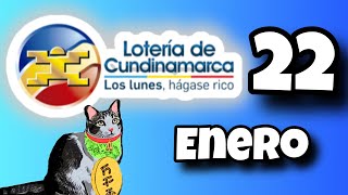 Resultado LOTERIA DE CUNDINAMARCA Lunes 22 de Enero de 2024 [upl. by Arraet]