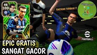 RACIKAN BERGOMI EPIC GRATIS  REVIEW BERGOMI eFootball 2024 Mobile [upl. by Lahcear]