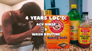 ACV RINSE LOC METHOD  HOW TO CLEANSE YOUR SCALP amp LOCS [upl. by Astraea]